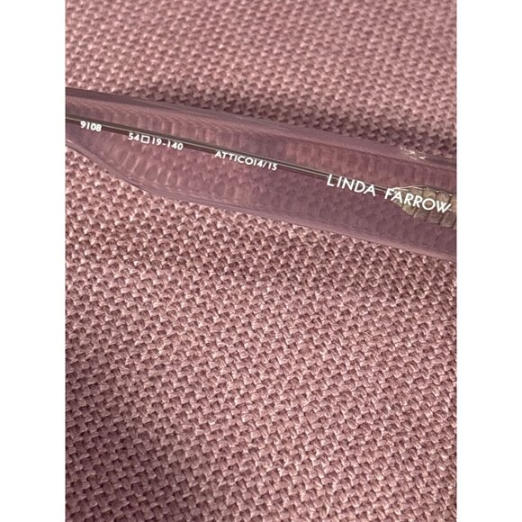 THE ATTICO X Linda Farrow Irene Sunglasses in Pink Silver With Case Womens - Picture 9 of 15